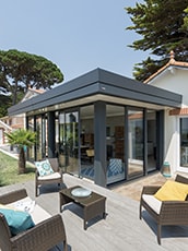 extension veranda en aluminium esthete - veranda gustave rideau